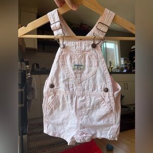 oshkosh bgosh 12m pink shortalls